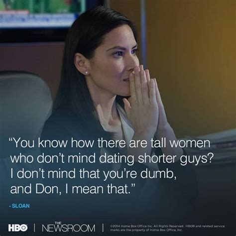 Olivia Munn As Sloan Sabbith In The Newsroom Is The Television Version