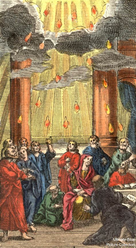 Acts 2 Bible Pictures Tongues Of Fire At Pentecost