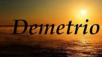 Demetrio, significado y origen del nombre - YouTube