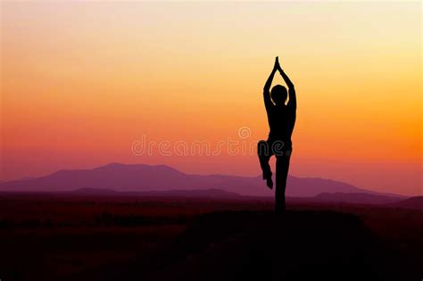 Sunrise Yoga Stock Photo Image Of Adult Pose Woman 27657836