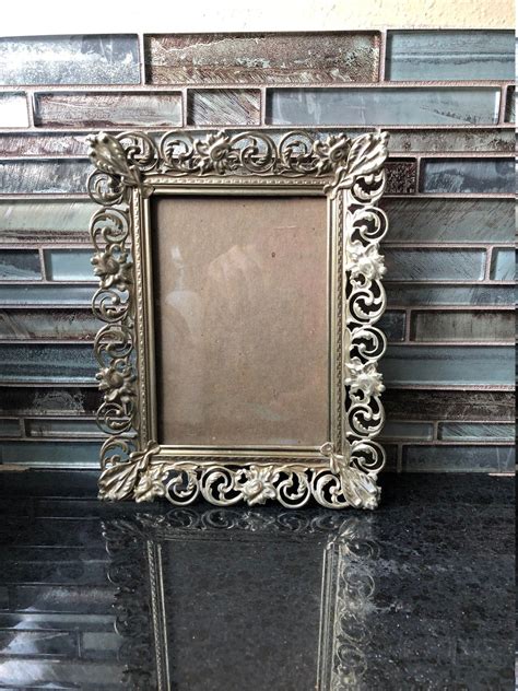 Vintage Ornate Filagree Frame Vintage Metal Ormolu Photo Etsy Metal