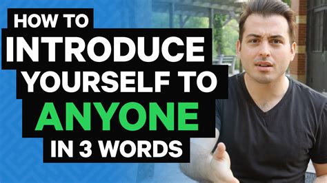 Want to meet new people? Use these 3 words to introduce yourself to ...