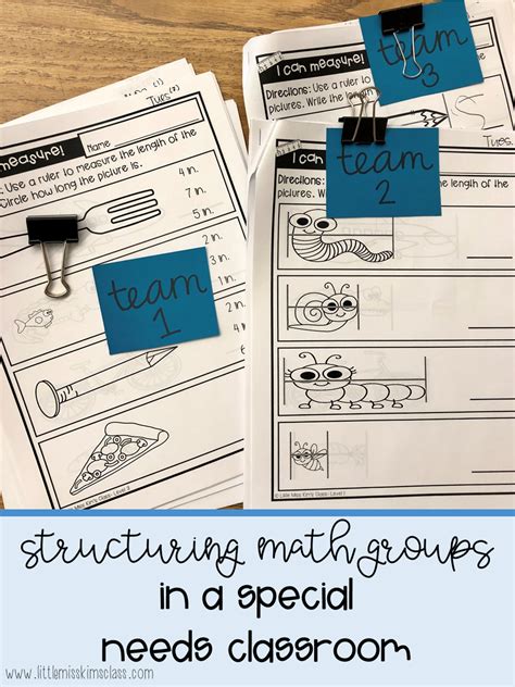 Tips And Ideas For Structuring Math Groups In Special Education