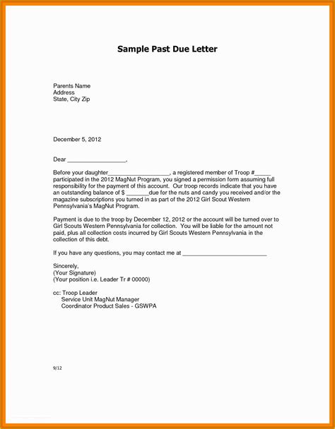 Free Past Due Letter Template Of Past Due Invoice Letter Template