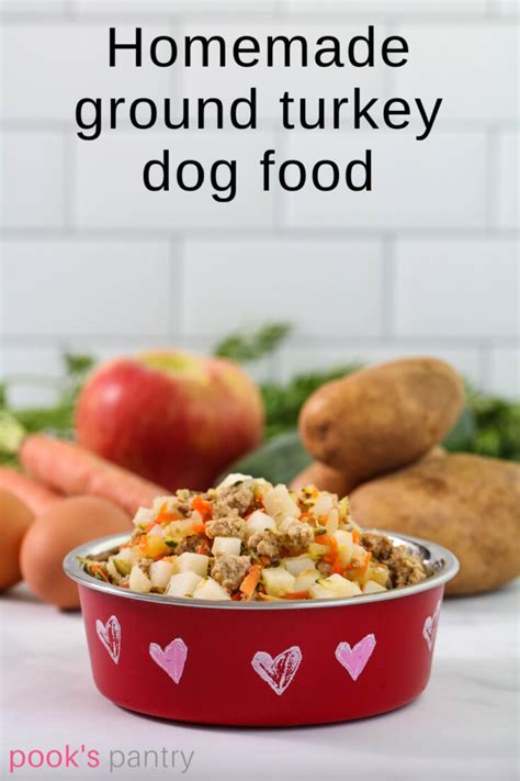 Easy Ground Turkey Dog Food Recipe Pooks Pantry Recipe Blog