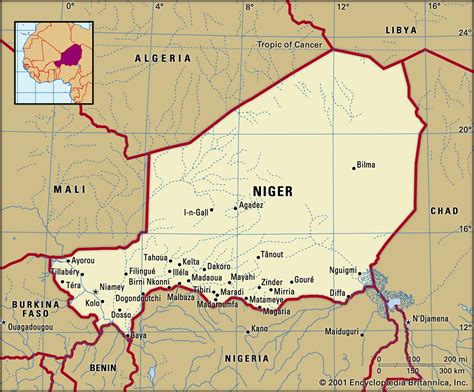 Niger Map President Population Capital Niamey And Facts Britannica