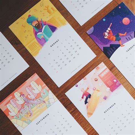 Inspirasi Desain Kalender Tahun 2021 Dijamin Fresh And Unik