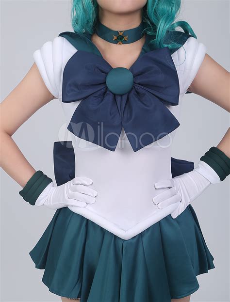 Sailor Moon Sailor Neptune Halloween Cosplay Costume Kaiou Michiru