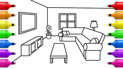 20 technology projects for kids. Living Room Coloring Book for Kids | Learn Colors with ...
