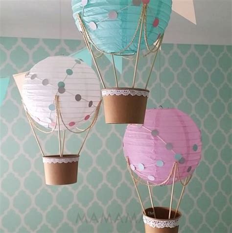 Diy hot air balloon basket (via realhousemoms) 2 of 10. Whimsical Hot Air Balloon Decoration DIY Kit , Nursery ...