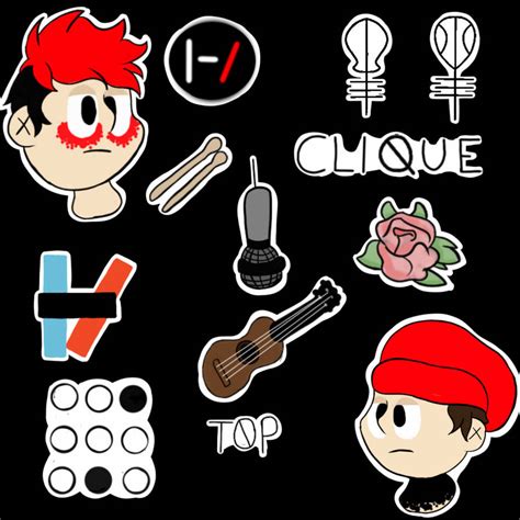 Twenty One Pilots Stickers By Lapis The Unicorn On Deviantart