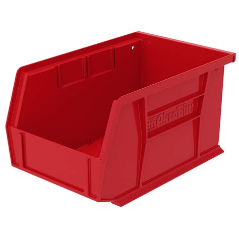 9 14 L X 6 W X 5 Hgt Od Red Storage Bin Us Plastic Corp