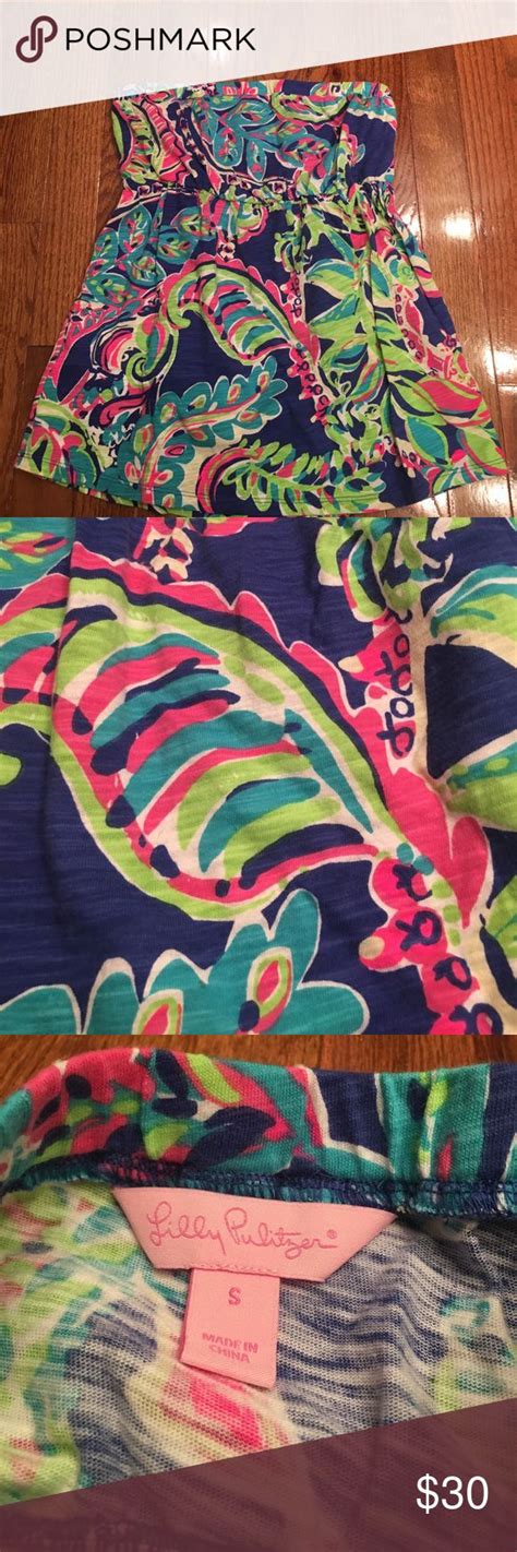Lilly Pulitzer Top Such A Cute And Easy Top Gently Worn Has Elastic