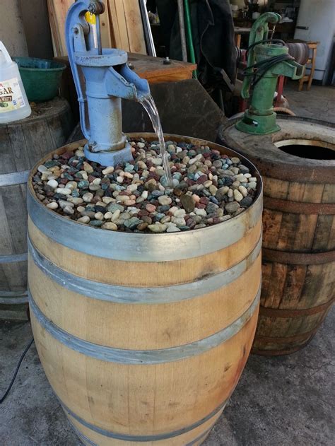 Water Fountains — King Barrel | Whiskey barrel fountain, Whiskey barrel