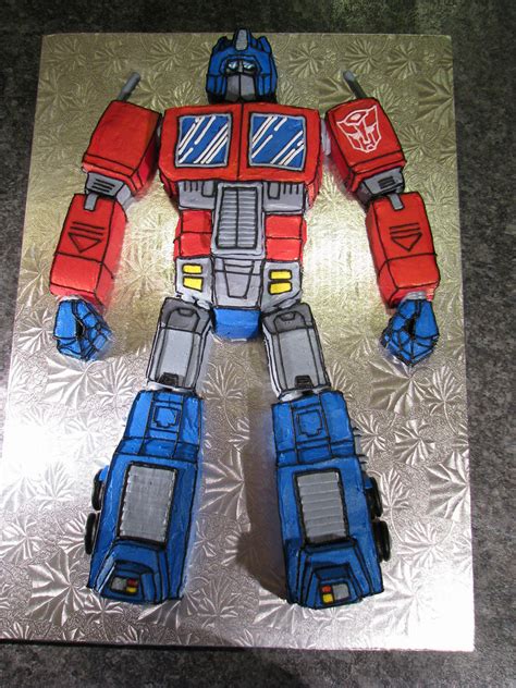 Optimus Prime Transformers Cake Buttercreamdream Flickr