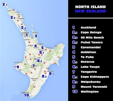 New Zealand Attractions Map New Zealand Tourist Attractions Map Tourism Company And Tourism