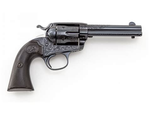 engraved colt bisley single action revolver