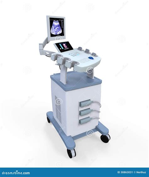 Ultrasound Diagnostic Machine Icon Vector Illustration Cartoondealer