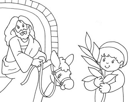 Jesus, by entering jerusalem on a donkey, appears to be acting out a royal coronation ceremony which the people recognized. Bible Story Coloring Page For Jesus Triumphant Entry Into ...