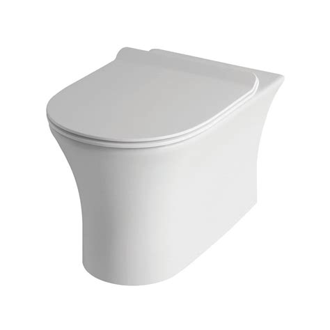 Uk Bathrooms Essentials Falcom Rimless Back To Wall Toilet
