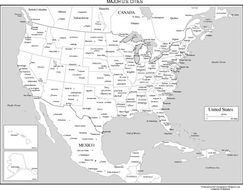 Printable Us Map With Major Cities Printable Maps