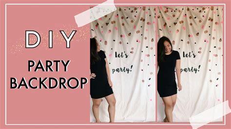 This backdrop is one of the simplest diy tutorials that i have ever done! DIY Party Backdrop | DIY Party Decor Ideas - YouTube