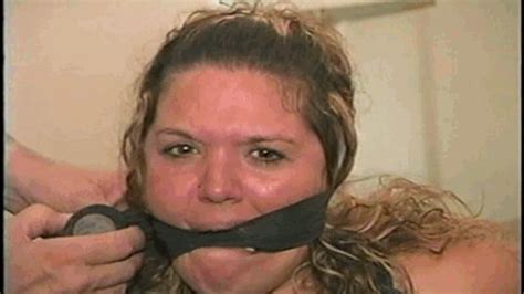 Bbw Michelles Is Mouth Stuffed Vet Tape Wrap Cleave Gagged Chair Tied
