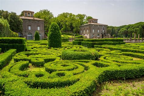 Gardens Of Villa Lante Of Bagnaia Editorial Stock Image Image Of