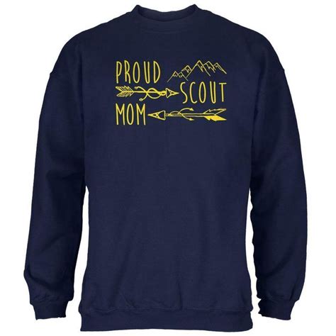 Proud Scout Mom Gold Mens Sweatshirt Ebay Mens Sweatshirts Scout