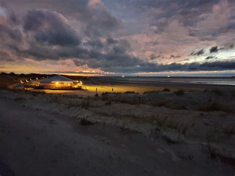 Strandpavillion Bei Nacht Foto And Bild Europe Benelux Landschaft