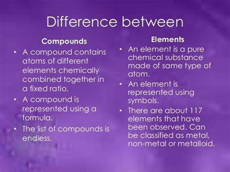 What Is The Different Between Element And Compound Mastery Wiki