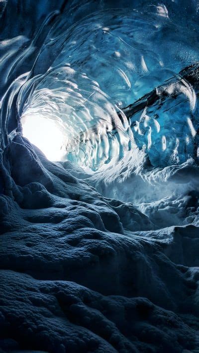 Icy Cave Photo Free Nature Image On Unsplash In 2020 Cave
