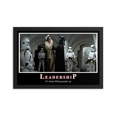 Darth Vader Leadership Poster Walternate Quote Etsy