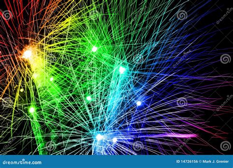 Fireworks Rainbow Stock Vector Illustration Of Display 14726156
