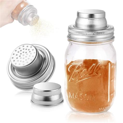 Aieve 2 Pack Mason Jar Shaker Lids For Regular Mouth Mason Jars Wayfair