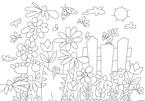 Maybe you would like to learn more about one of these? Flower Garden With Cat Coloring Pages Printable