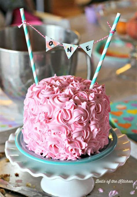 1st Birthday Smash Cake Tutorial Simple Vanilla Cake Recipe Cart