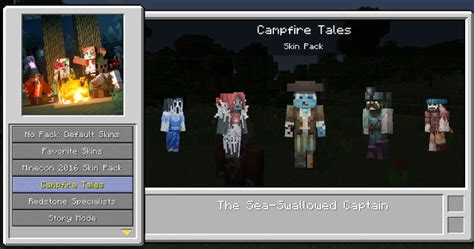 Minecraft Wii U Edition Campfire Tales Skin Pack Footage Gonintendo