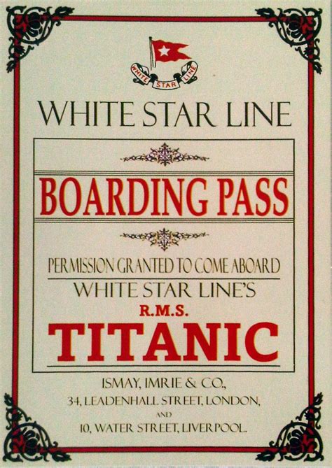 titanic boarding passes titanic ancestry rms titanic titanic photos hot sex picture