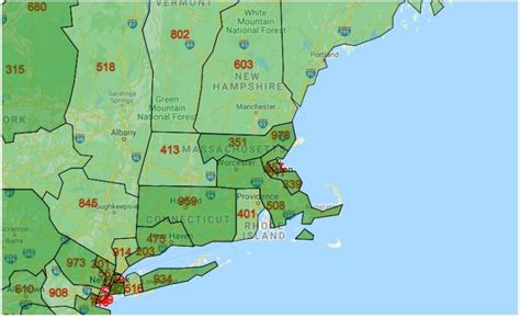 Massachusetts Area Codes All City Codes