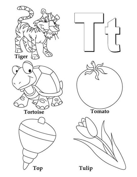 T Coloring Pages Coloring Home