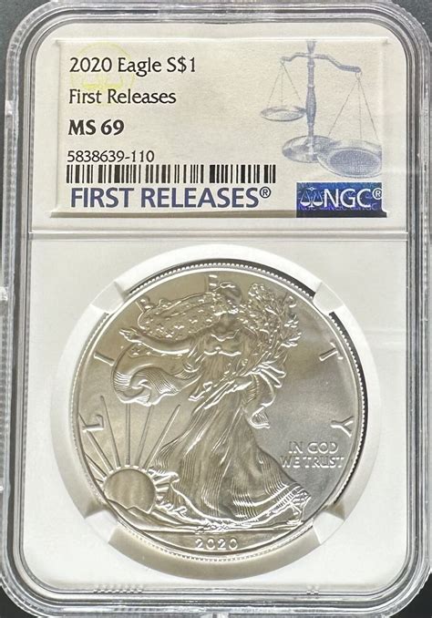 Us Silver Eagle Early Release 2020 Silver Eagles Ngc Ms69 Ma Shops