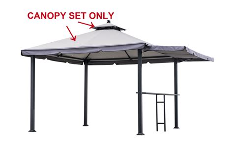Sunjoy Replacement Canopy Set Deluxe For L Gz1023pst A Double Roof