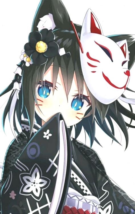 Kawaii Cute Anime Girl With Mask Anime Wallpaper Hd
