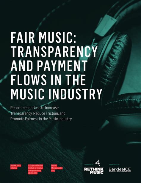 Berkleeice S Rethink Music Releases Report On Transparency And Fairness