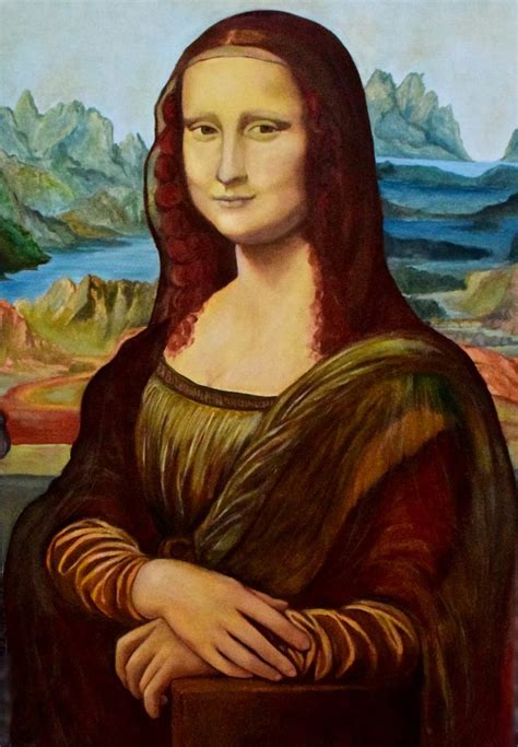 Mona Lisa Reproduction Original Size 77 X 53 Cm Artfinder