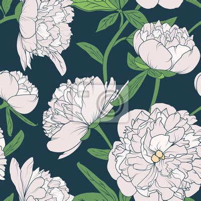 Cornice con bellissimo vaso di fiori. Motivo floreale senza soluzione di continuità con le ...