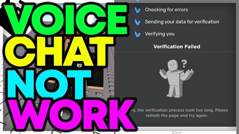 Why Roblox Voicechat Doesnt Work Roblox Age Verification Youtube