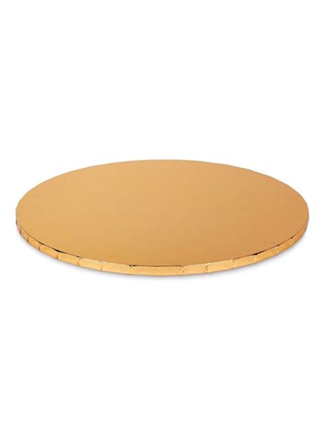 10 Gold Mirror Round Masonite Cake Drum 10mm Thick