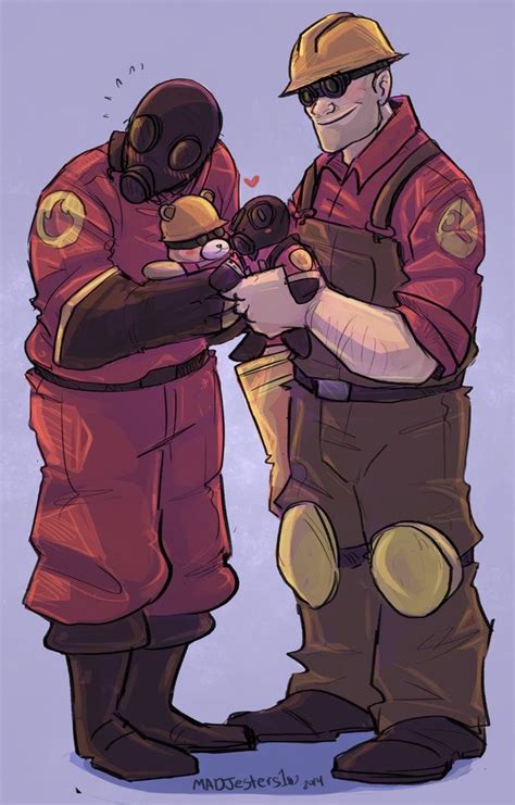 Commission Pyro And Engie Team Fortress 2 Engineer Team Fortress 2